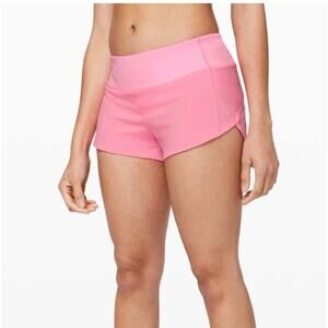 Lululemon Speed Up Short 2.5" Pink Womens Run EUC